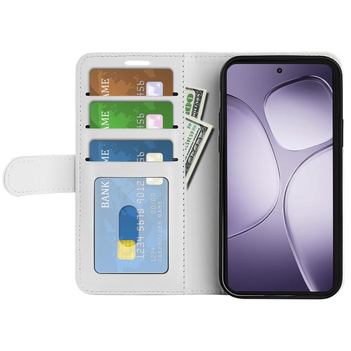 Bild 2,  Xiaomi 14T Pro Fodral Crazy Horse Läder Vit
