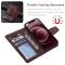  iPhone 14 2in1 Litchi Magnet Fodral / Skal Lila