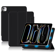  iPad Pro 11 2025/2024 2in1 Magnetiskt Fodral Svart