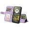  Motorola Edge 70 Fodral Skin Touch Läder Lila