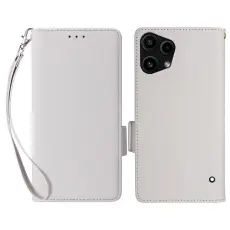  Nothing Phone 3a Lite Fodral Litchi L&auml;der Vit
