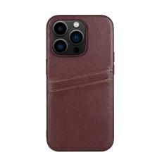 Buffalo Buffalo iPhone 14 Pro Skal L&auml;der Med 2 Kortfack Brun