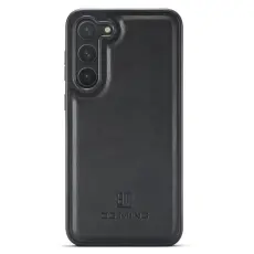 DG.MING DG.MING Samsung Galaxy S24 Skal L&auml;derbelagt Svart