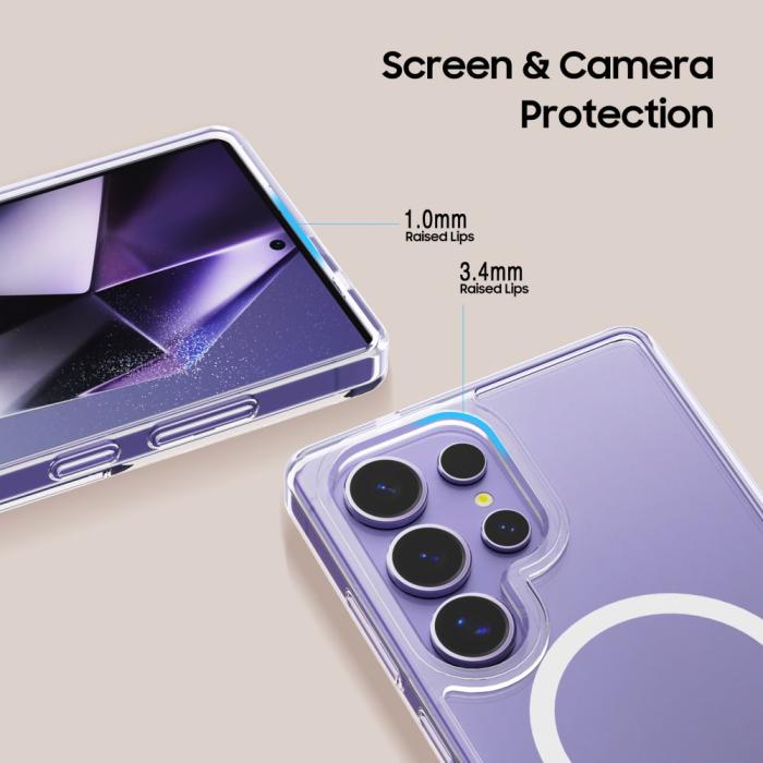 Bild 3, Tech-Protect Tech-Protect Galaxy S25 Ultra Skal MagSafe FlexAir Hybrid Transparent
