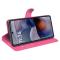  Motorola Moto G55 5G Fodral Litchi Läder Rosa