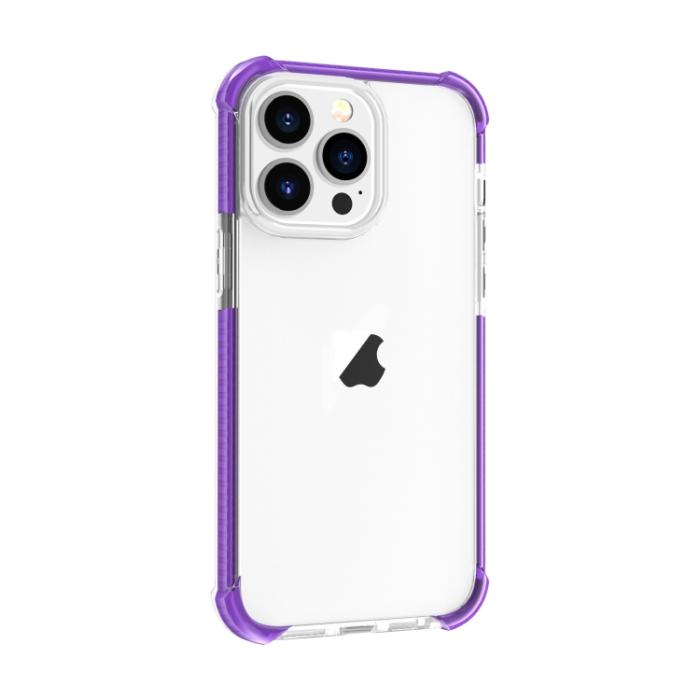 Bild 2,  iPhone 15 Pro Skal Shockproof Akryl/TPU Lila