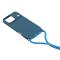  iPhone 17 Pro Skal Med Mobilsnöre TPU Blå