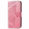  OnePlus Nord 2 5G - Butterfly Läder Fodral - Rosa
