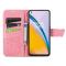  OnePlus Nord 2 5G - Butterfly Läder Fodral - Rosa