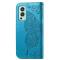  OnePlus Nord 2 5G - Butterfly Läder Fodral - Blå