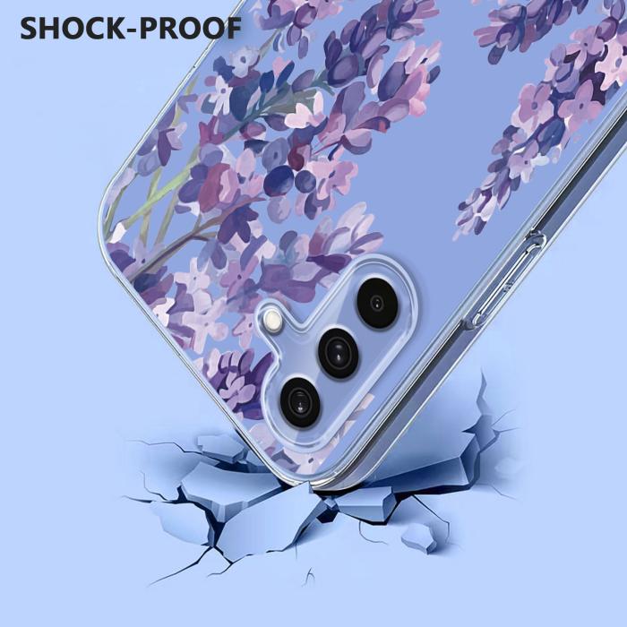 Bild 2,  Samsung Galaxy A27 5G Skal TPU Blommor Blåregn