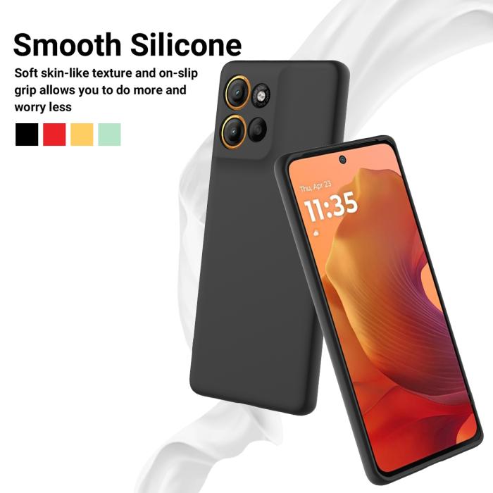 Bild 3,  Motorola Moto G56 5G Skal Liquid Silikon Svart