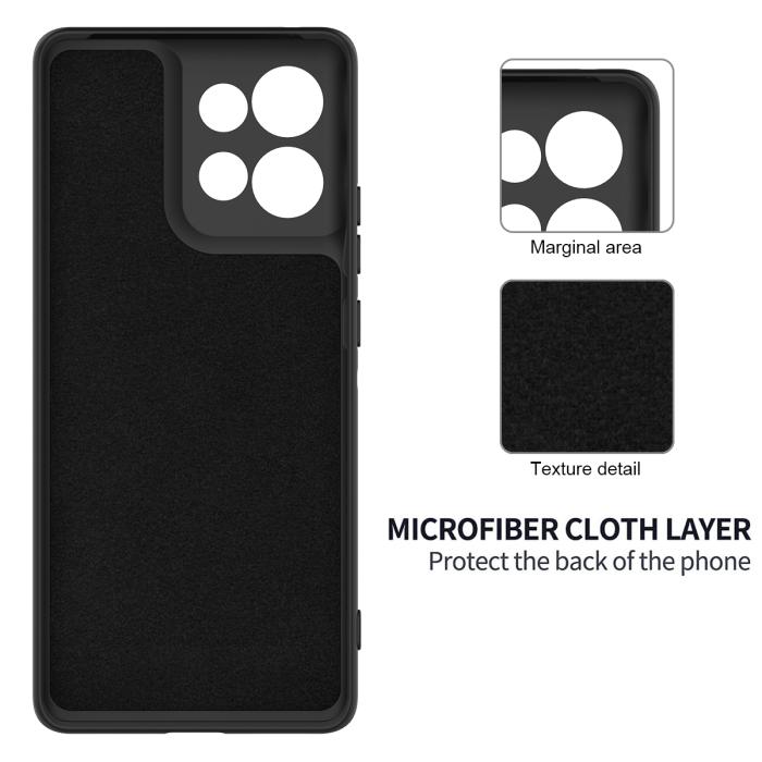 Bild 6,  Motorola Moto G56 5G Skal Liquid Silikon Svart