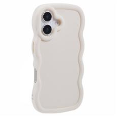 iPhone 17 Mobilskal Wavy Off White