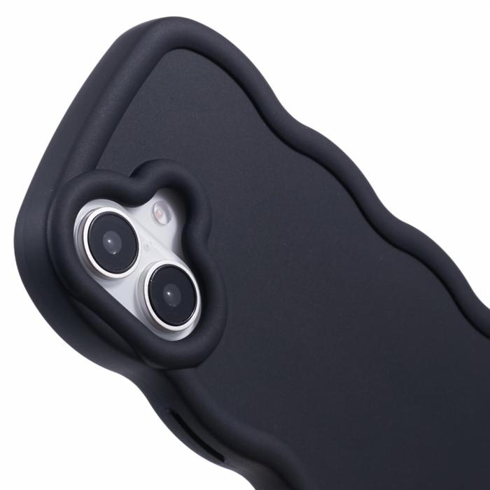 Bild 6,  iPhone 17 Mobilskal Wavy Svart