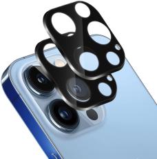  [2-Pack] iPhone 14 Pro Max Linsskydd I H&auml;rdat Glas - Svart