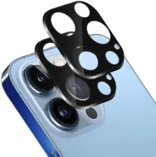  [2-Pack] iPhone 12 Pro Linsskydd I H&auml;rdat Glas - Svart