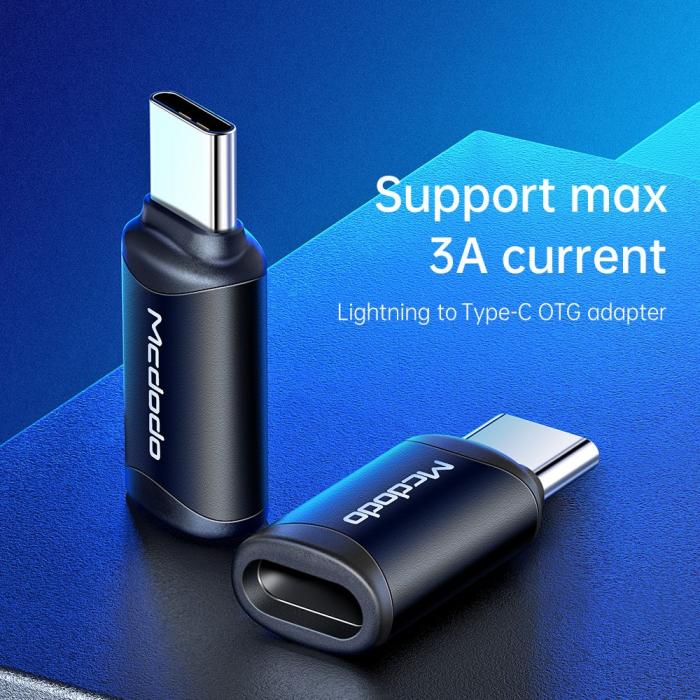 Bild 4, MCDODO Mcdodo Lightning Hona - USB-C Hane Adapter Svart