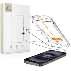 Tech-Protect Tech-Protect iPhone 16/15 2-PACK Sk&auml;rmskydd QuickSet+ H&auml;rdat Glas