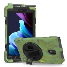  Samsung Galaxy Tab Active 3 Skal Hybrid Kickstand Rem Camo Gr&ouml;n