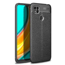  Xiaomi Redmi 9C Skal Litchi Textur Svart