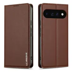 LC.IMEEKE LC.IMEEKE Google Pixel 11/11 Pro Fodral Flip L&auml;der Brun