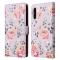  Samsung Galaxy A17 Fodral RFID Läder Rosa Blommor