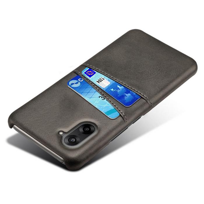 Bild 4,  OnePlus Nord CE5 Läderbelagt Skal Med Kortfack Svart
