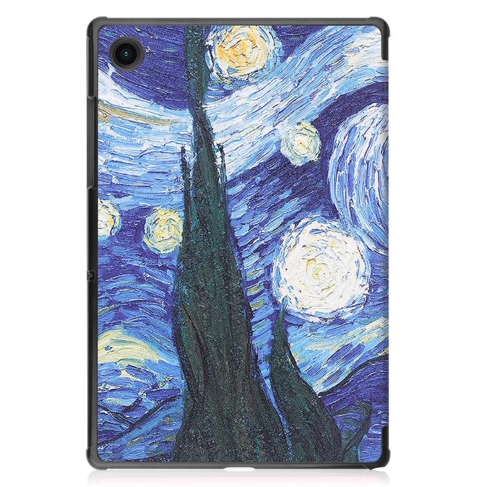 Bild 2,  Samsung Galaxy Tab A8 10.5 (2021) Fodral Tri-Fold Brush Painting