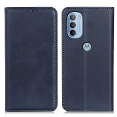  Motorola Moto G31 / G41 Fodral Flip Split L&auml;der Bl&aring;