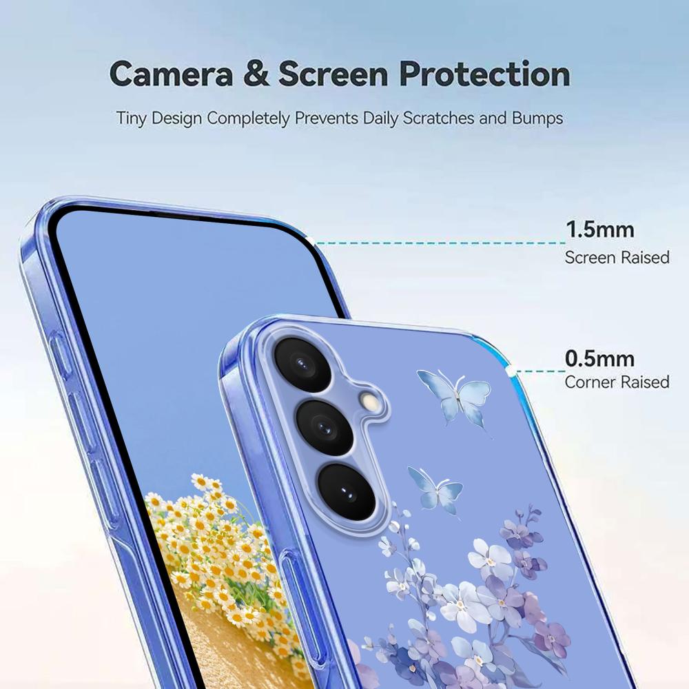  Samsung Galaxy S26 Plus Skal TPU Med Tryck Blommor