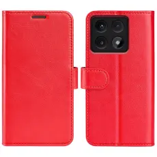  Xiaomi 14T Pro Fodral Crazy Horse L&auml;der R&ouml;d