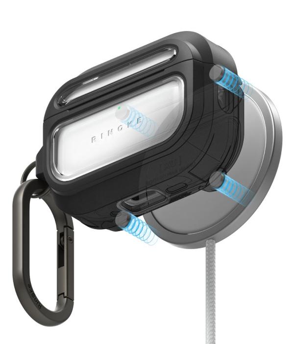Bild 2, Ringke Ringke AirPods Pro 3 Skal MagSafe UX Svart / Transparent