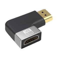  V&auml;nstervinklad 8K 60Hz HDMI Hane - HDMI 2.1 Hona Svart