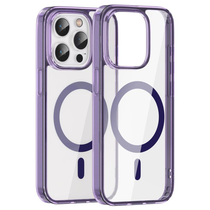 Bild 2, ColorPop ColorPop iPhone 15 Pro Skal CH MagSafe Transparent/Lila