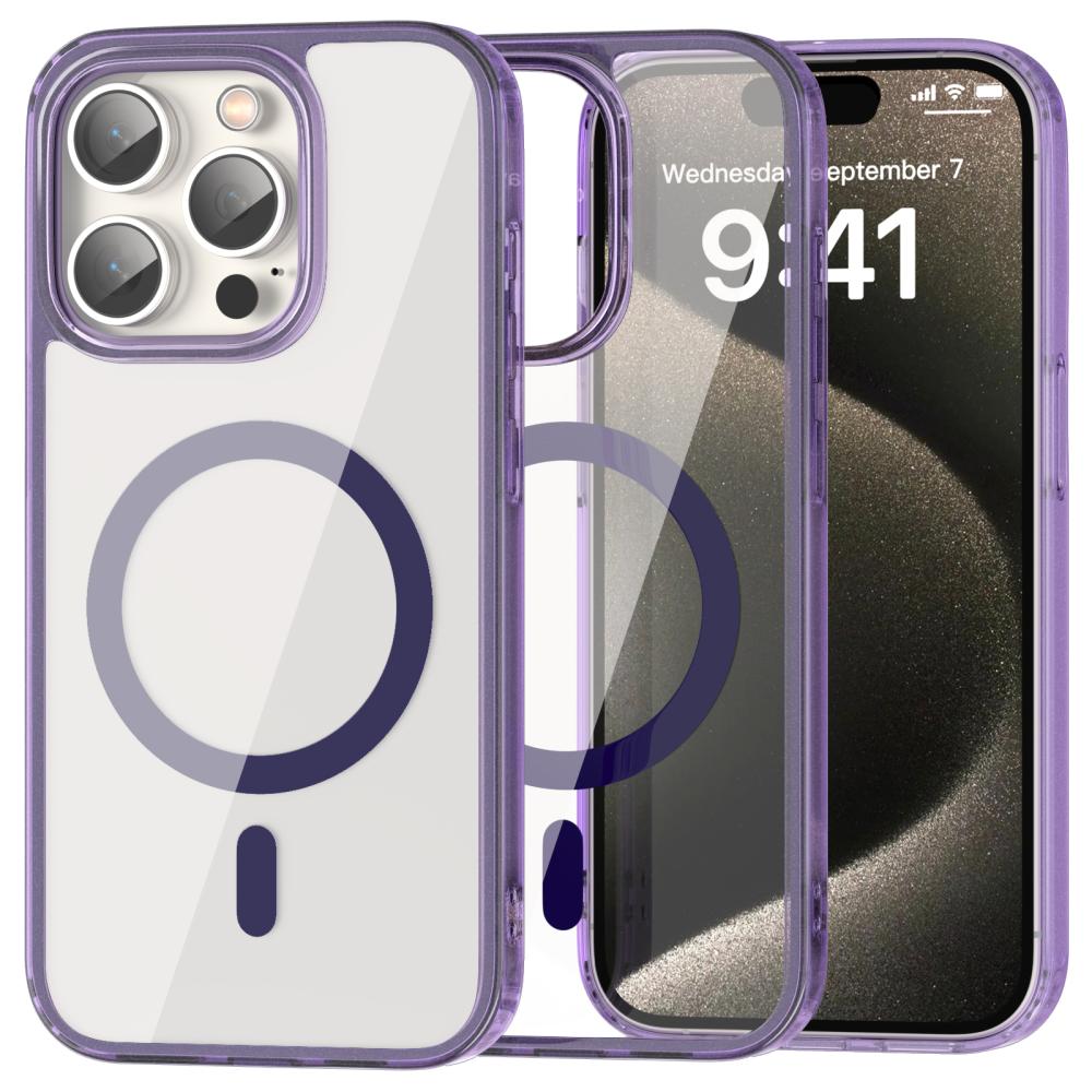 ColorPop ColorPop iPhone 15 Pro Skal CH MagSafe Transparent/Lila