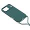  iPhone 17 Pro Skal Med Mobilsnöre TPU Mörk Grön