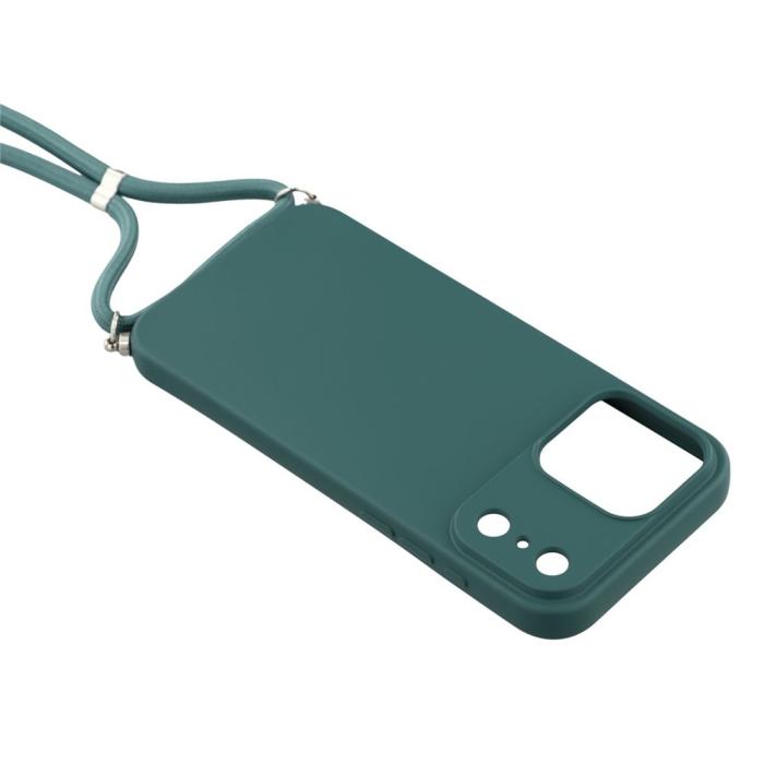 Bild 4,  iPhone 17 Pro Skal Med Mobilsnöre TPU Mörk Grön