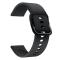  Silikon Armband För Smartwatch (20mm) - Svart