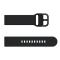  Silikon Armband För Smartwatch (20mm) - Svart