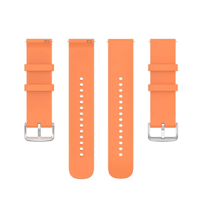 Bild 5,  Silikon Armband För Smartwatch (20 mm) - Peach