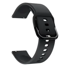  Silikon Armband F&ouml;r Smartwatch (20mm) - Svart