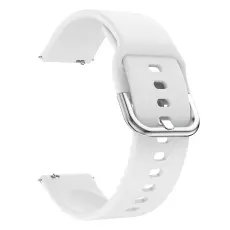  Silikon Armband F&ouml;r Smartwatch (20mm) - Vit