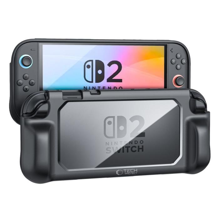 Bild 2, Tech-Protect Tech-Protect Nintendo Switch 2 Skal MagMat Svart / Transparent