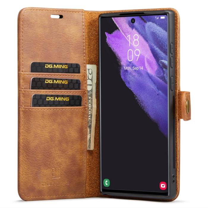 Bild 2, DG.MING DG.MING Galaxy S24 Ultra 2in1 Magnet Fodral / Skal Brun