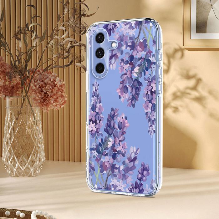 Bild 4,  Samsung Galaxy A27 5G Skal TPU Blommor Blåregn