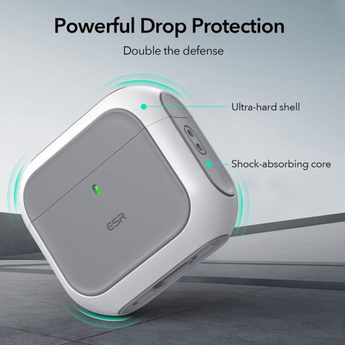 Bild 4, ESR ESR AirPods 4 Skal MagSafe Orbit HaloLock Vit