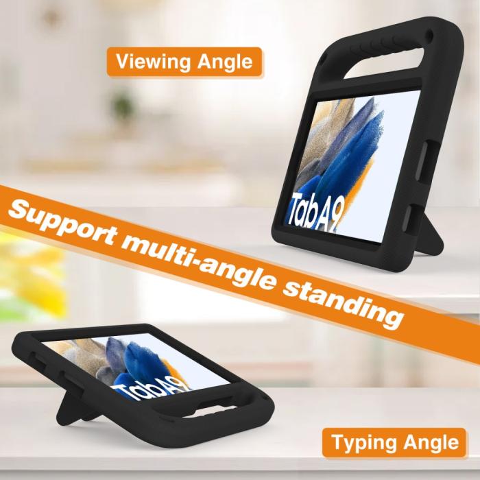 Bild 3,  Samsung Galaxy Tab A9 Skal EVA Kickstand Svart
