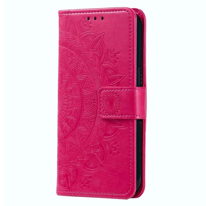 Bild 5,  Motorola Edge 40 Pro 5G Fodral Mandala Läder Rosa
