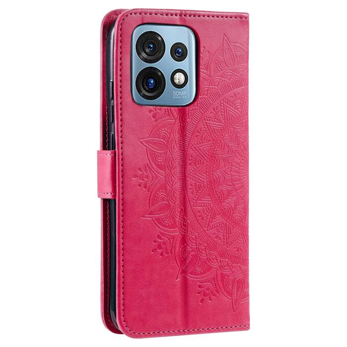 Bild 6,  Motorola Edge 40 Pro 5G Fodral Mandala Läder Rosa